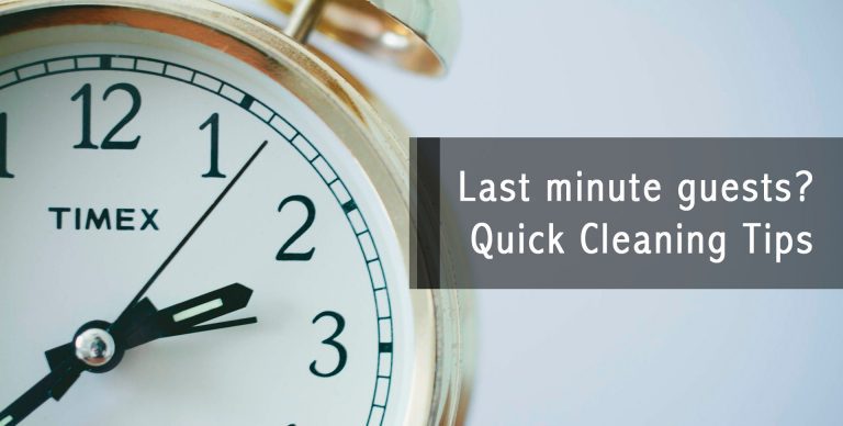 quick cleaning tips banner