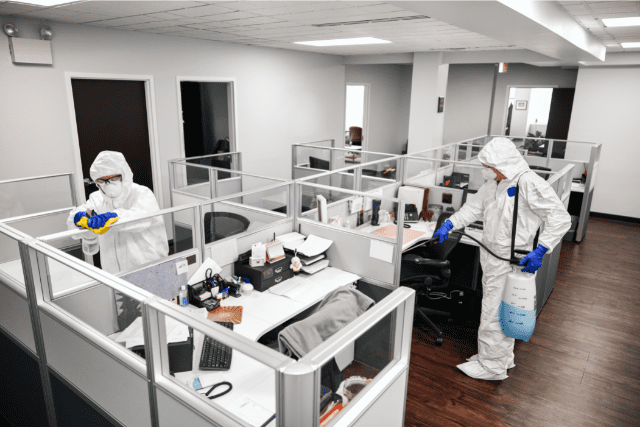 cleaning for healthy & safe office buildings